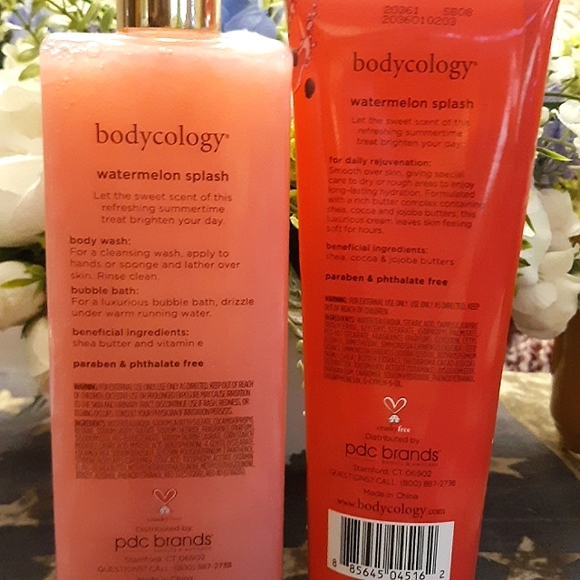 🆕️"WATERMELON SPLASH" BODYCOLOGY BODY WASH SET~ FREE BODY PUFF - Picture 5 of 8